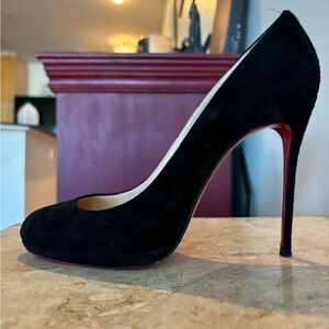 Christian louboutin heels neofilo 120 black suede